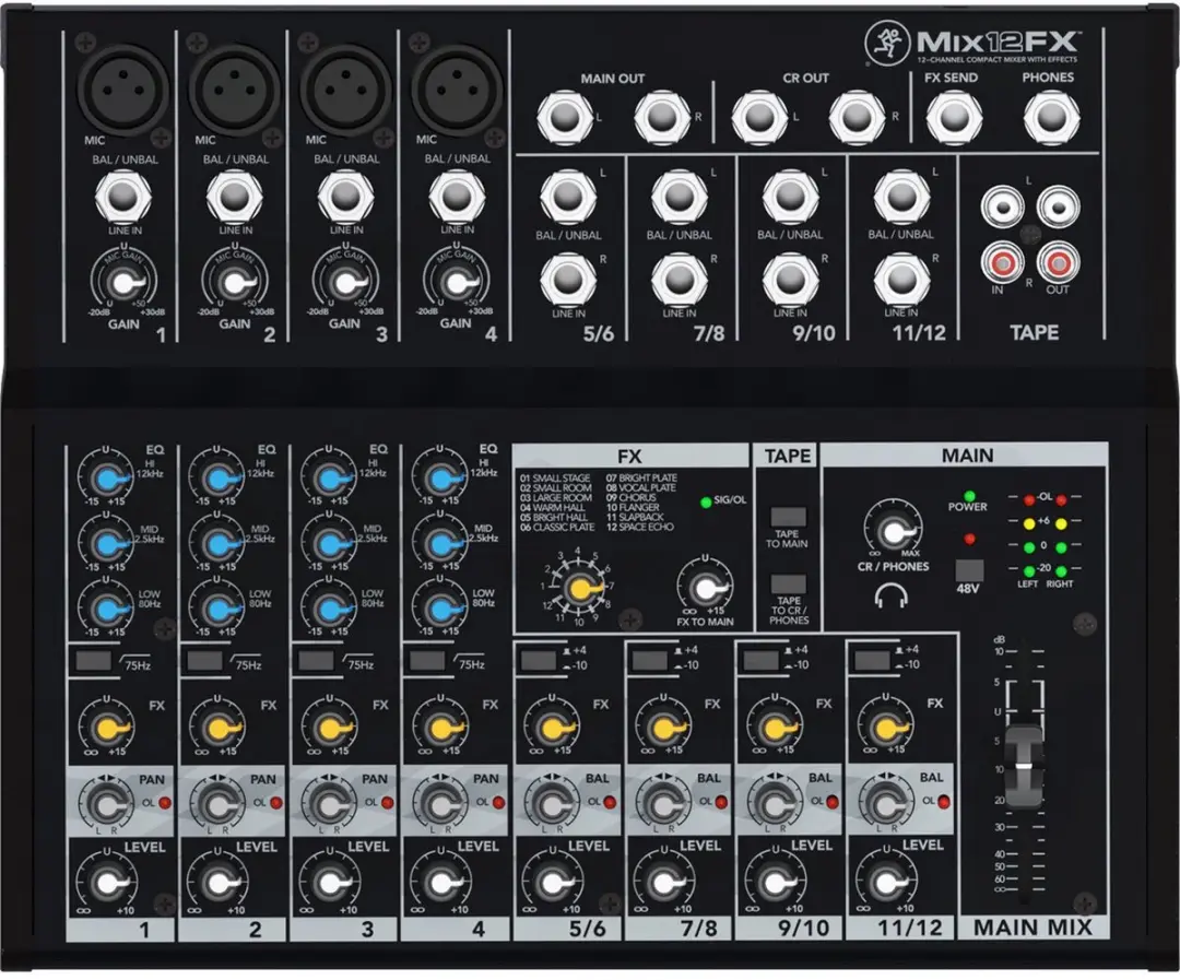 Mackie MIX12FX Console-mengpaneel - 12 kanalen - afbeelding 5 van 6