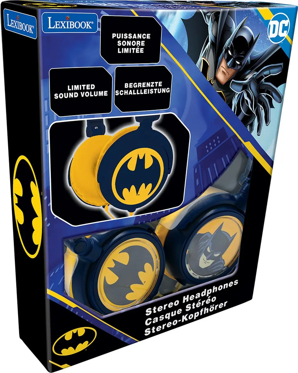Lexibook Batman HP015BAT Koptelefoon - Marineblauw - afbeelding 4 van 6