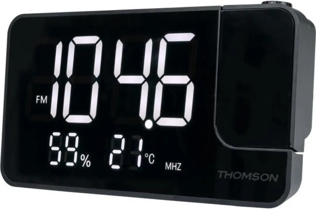 Thomson CP100T Projectorklokradio - Zwart - afbeelding 4 van 6