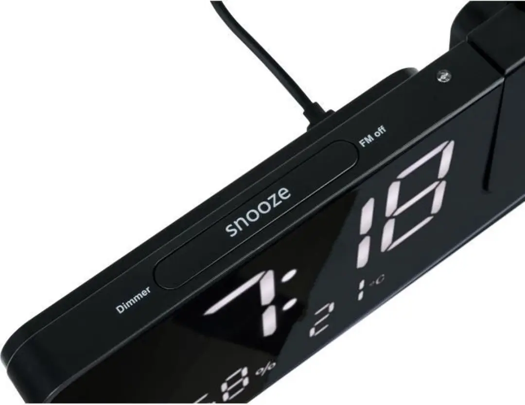 Thomson CP100T Projectorklokradio - Zwart - afbeelding 6 van 6
