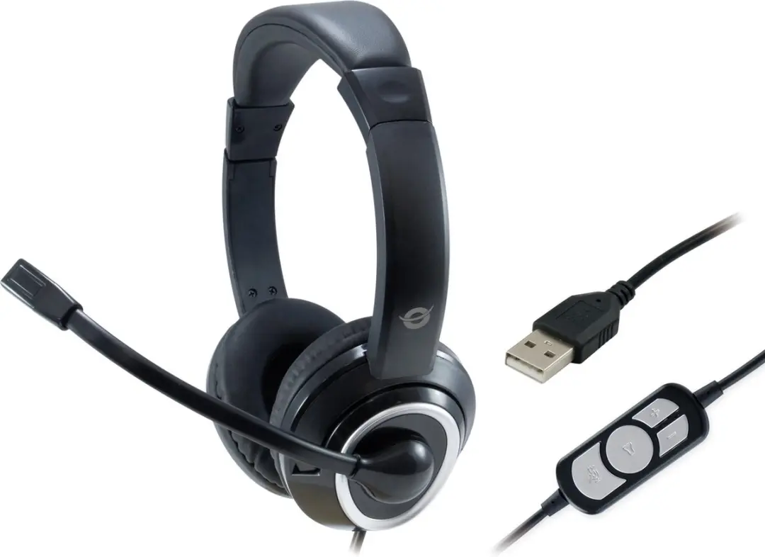 Conceptronic POLONA01B Koptelefoon - Zwart - afbeelding 4 van 5
