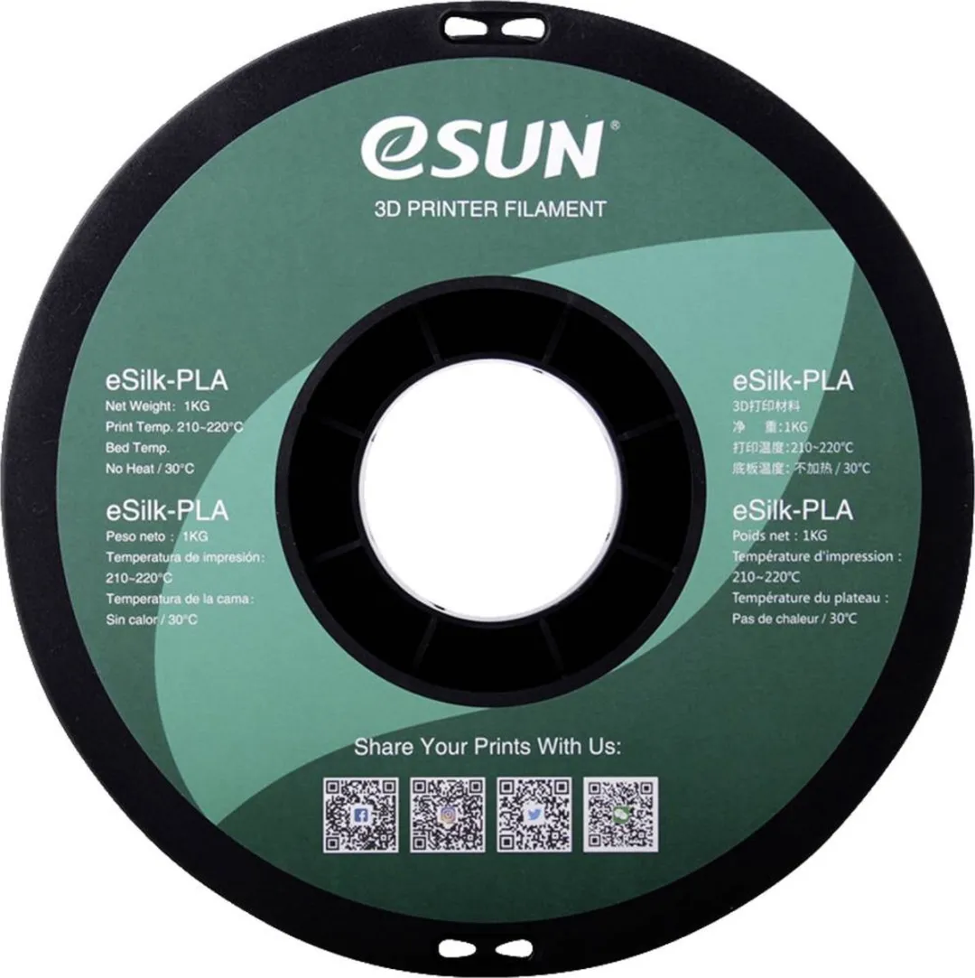 ESUN ePLA-Silk Gold Filament PLA 1.75mm 1kg - Bladgoud