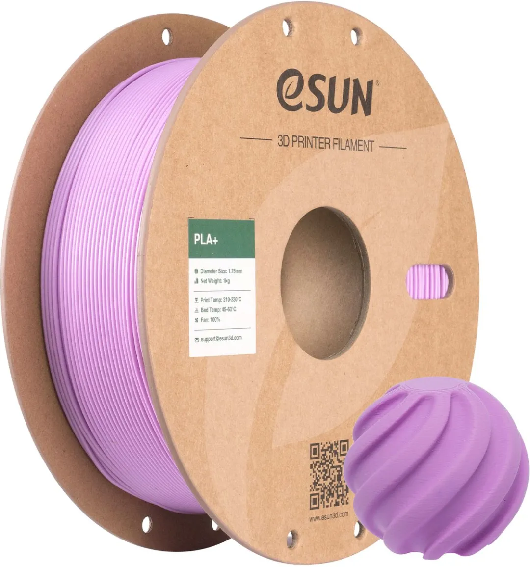 ESUN PLA+ Filament 1.75mm - Lila 1kg
