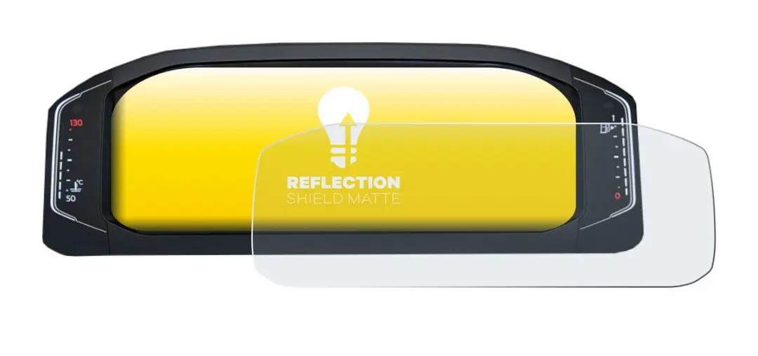 upscreen Reflection Shield Matte Screenprotector Volkswagen Active Info Display T-Roc - afbeelding 5 van 6