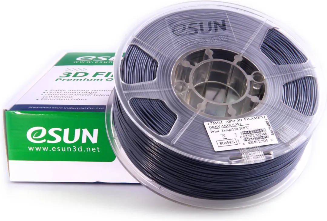 ESUN ABS+ Grijs 3D Printer Filament 1.75mm