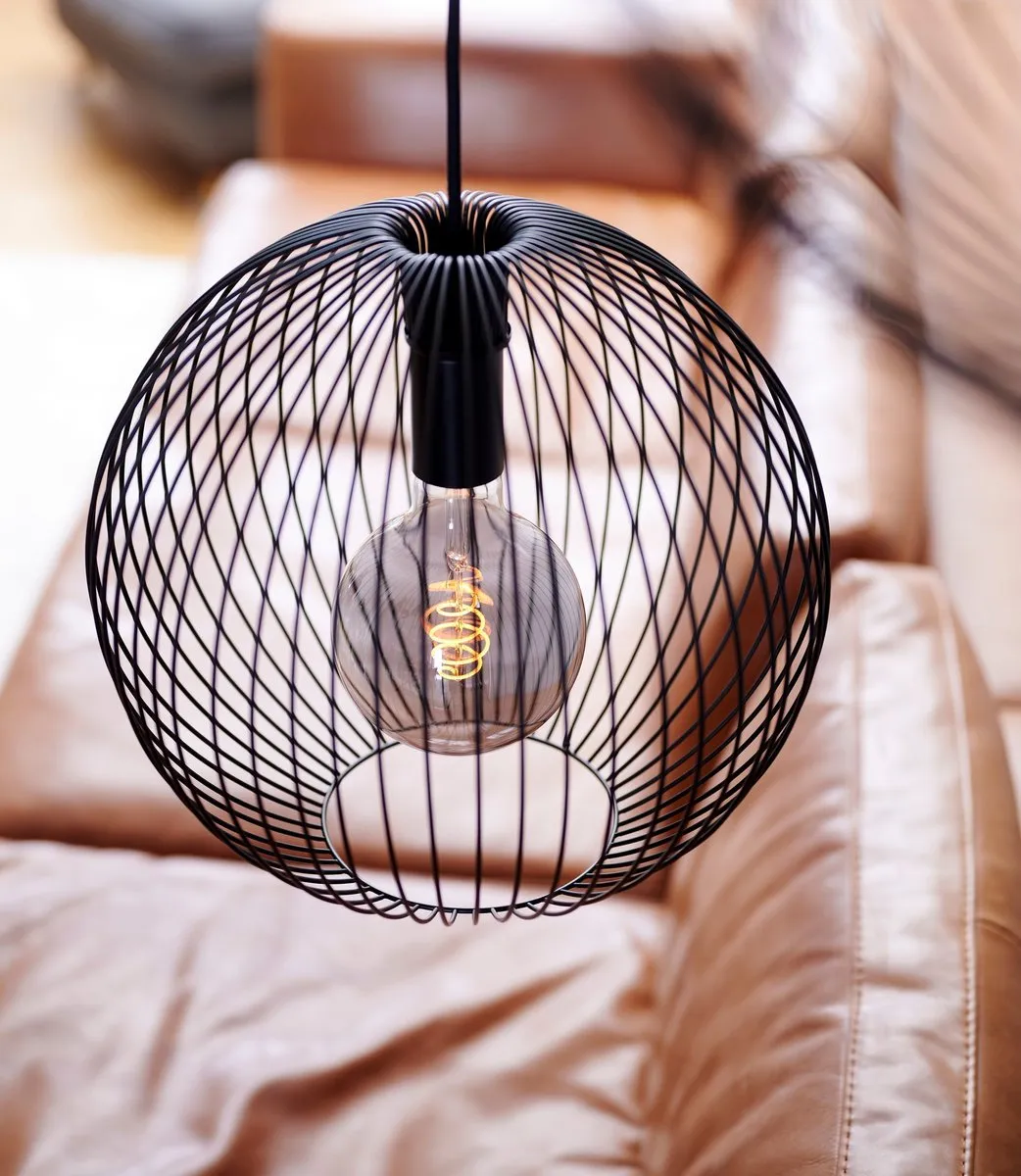 Nordlux Beroni Hanglamp E27 - Ø35cm - Zwart