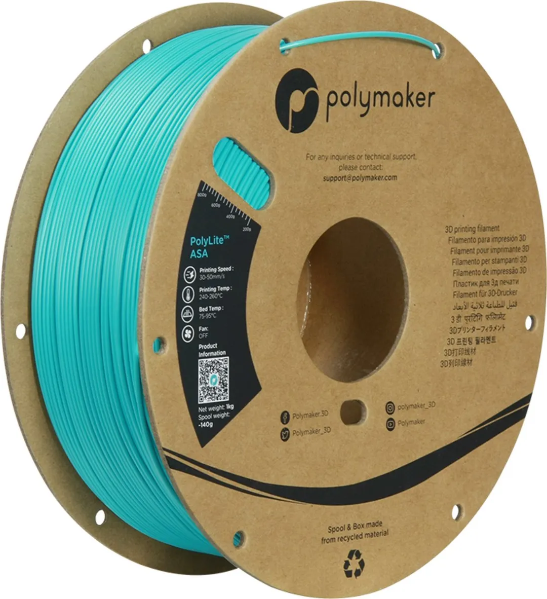 Polymaker PolyLite ASA Filament 1,75mm 1kg