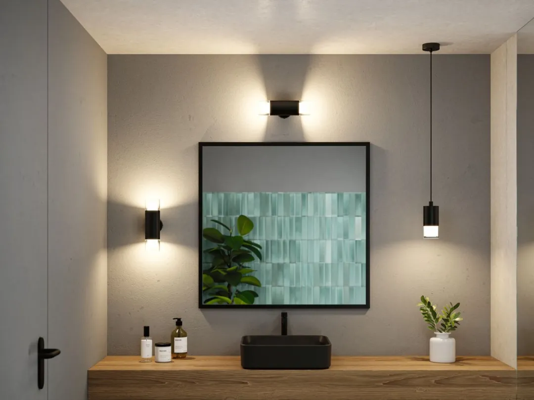 Paulmann Selection Bathroom Wandlamp Kame IP44 - 2x4W Signaal zwart - afbeelding 6 van 6