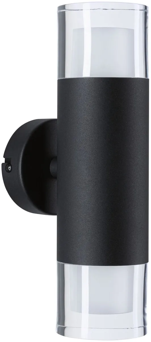 Paulmann Selection Bathroom Wandlamp Kame IP44 - 2x4W Signaal zwart