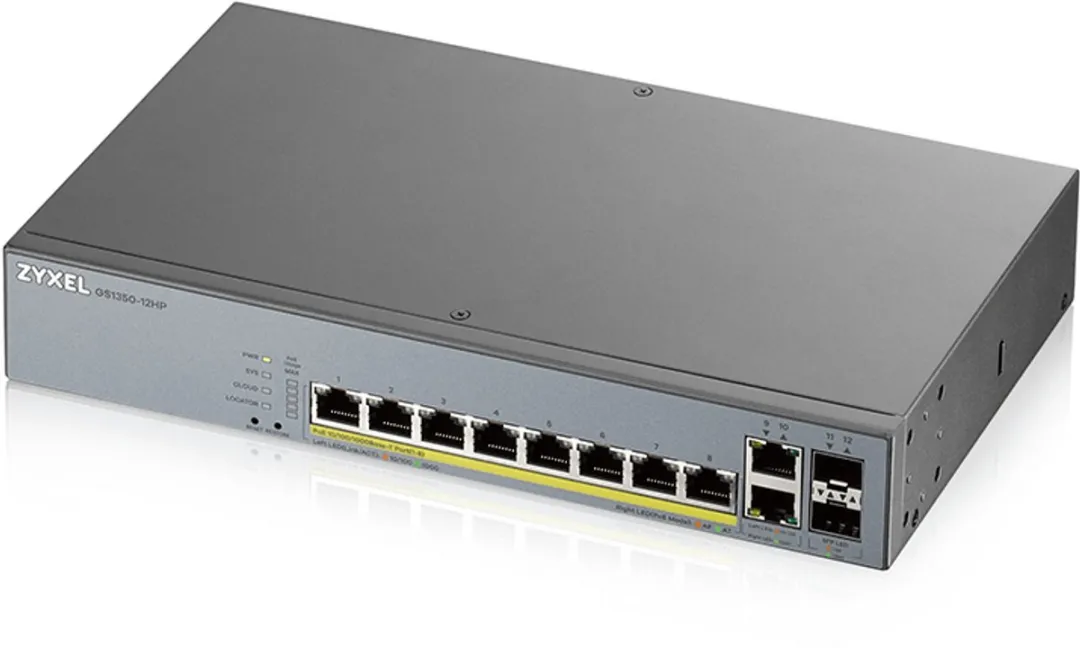 Zyxel GS1350-12HP-EU Switch 10Gb 130W - 8x PoE