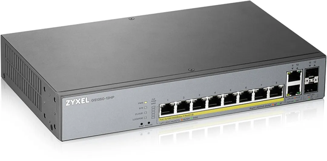 Zyxel GS1350-12HP-EU Switch 10Gb 130W - 8x PoE