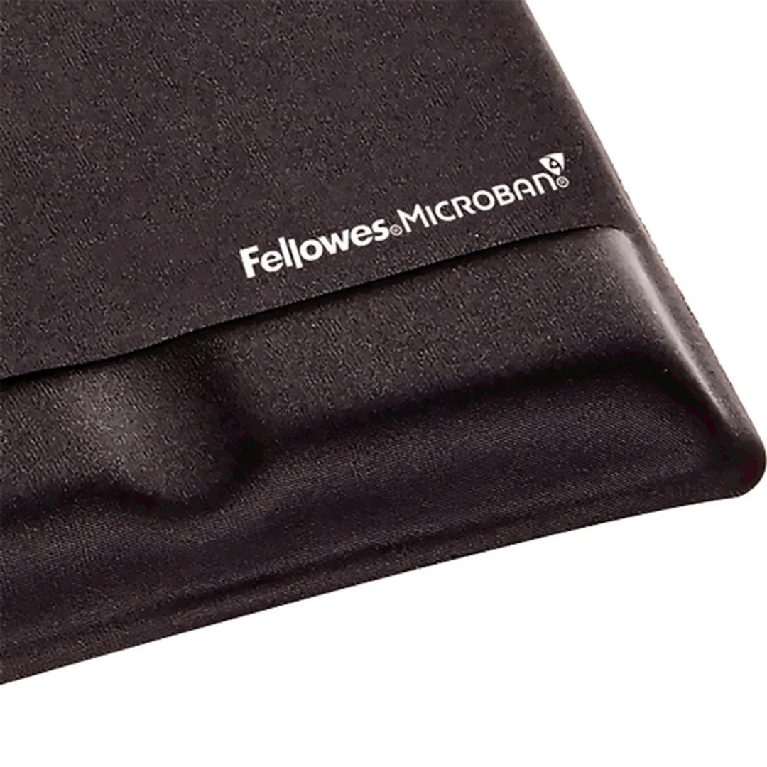 Fellowes Health-V Fabrik Muismat met Polssteun - Zwart