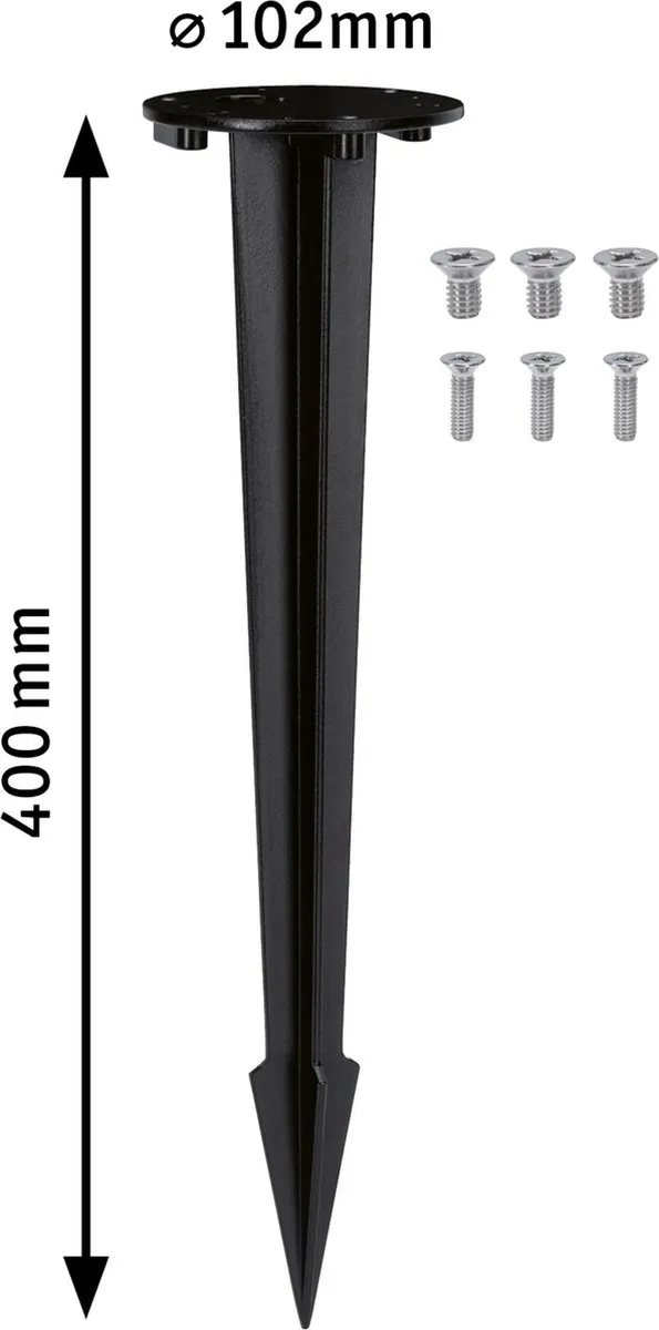 Paulmann Bolderlamp Grondpin Antraciet - afbeelding 6 van 6