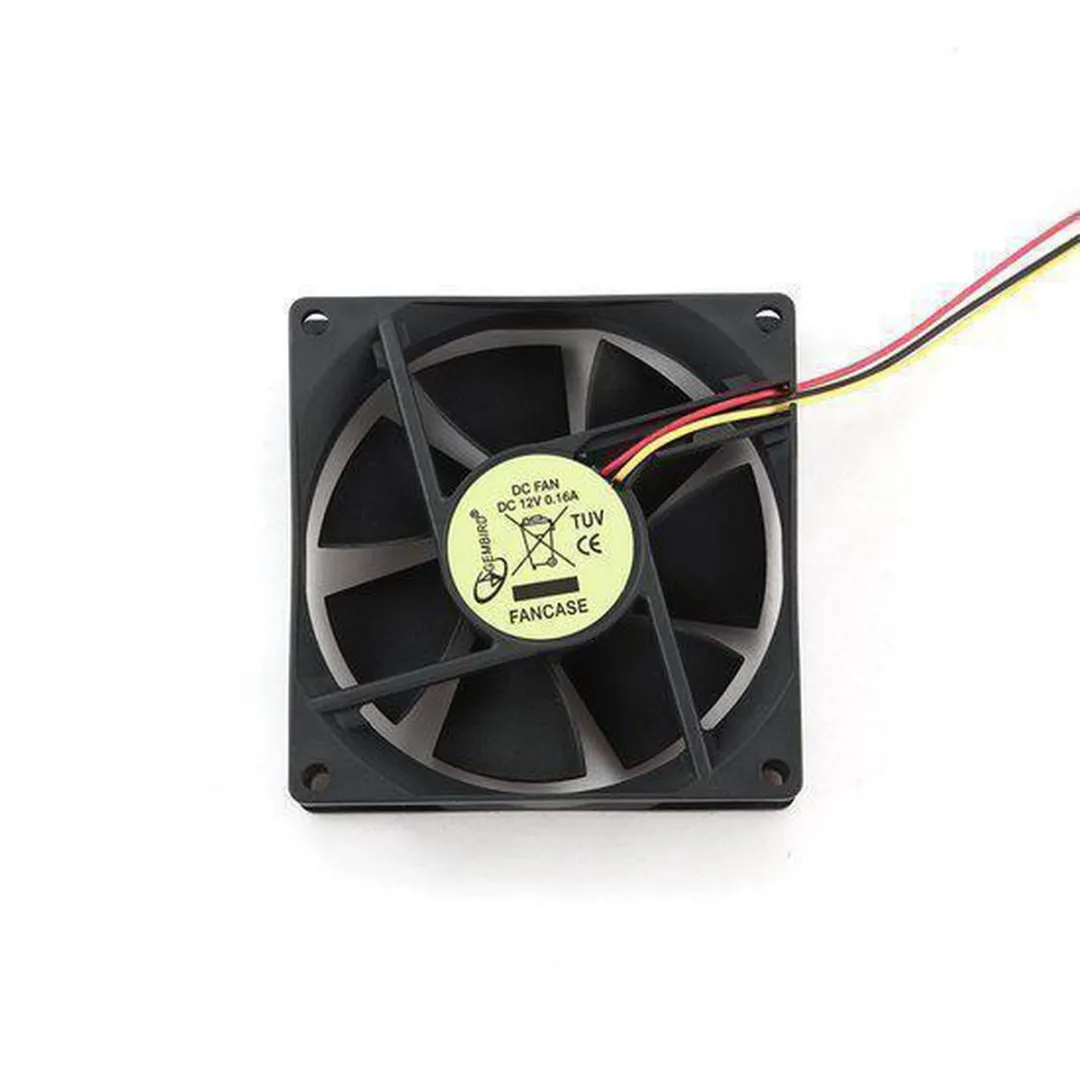 Gembird FANCASE Ventilator 80mm - Zwart