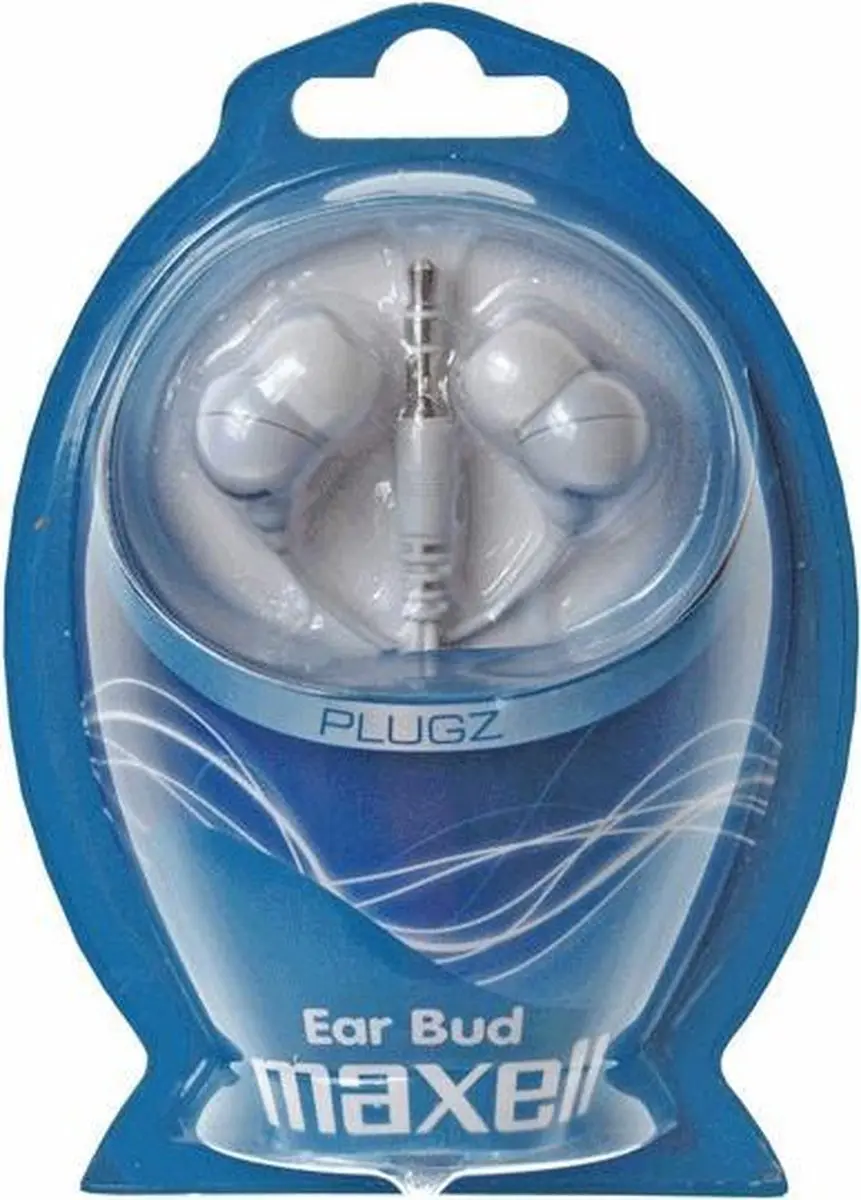 Maxell Plugz 303438.00.CN Hoofdtelefoon - Wit - afbeelding 3 van 3