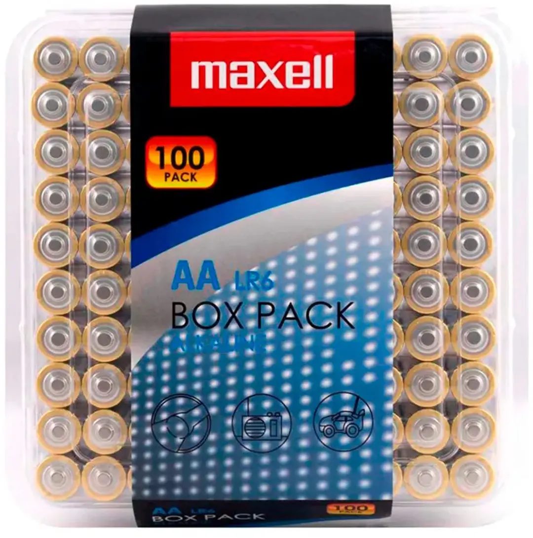 Maxell 790409 Alkaline AA Batterijen - 100 Stuks - afbeelding 2 van 2