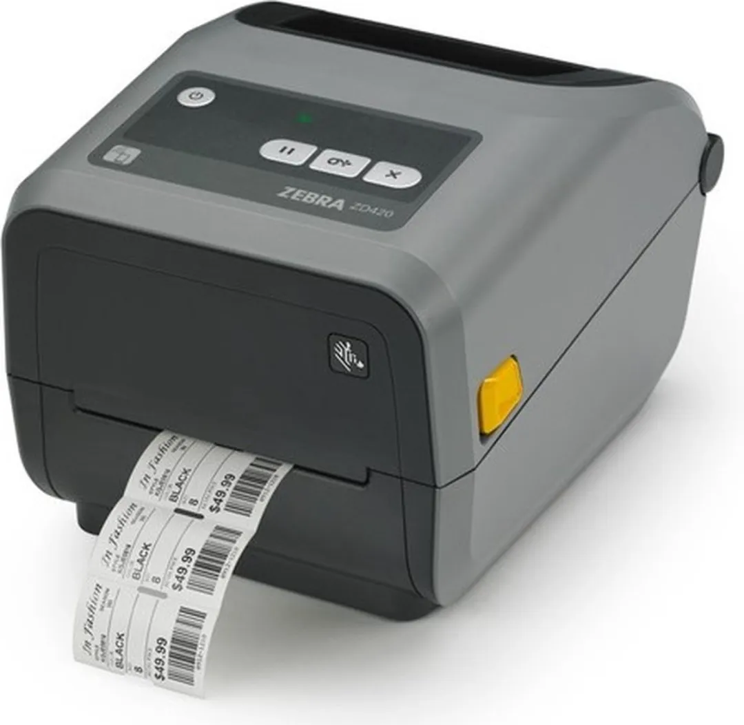 Zebra ZD421T Thermo Transfer Labelprinter - Zwart/Grijs