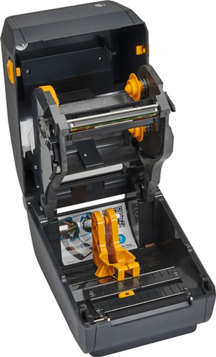 Zebra ZD421T Thermo Transfer Labelprinter - Zwart/Grijs