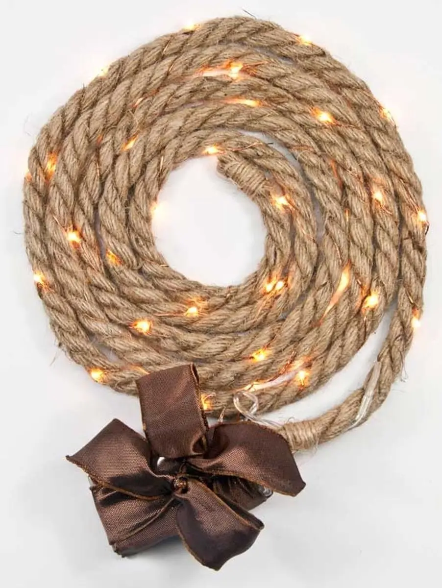 Jute touw met ledverlichting
