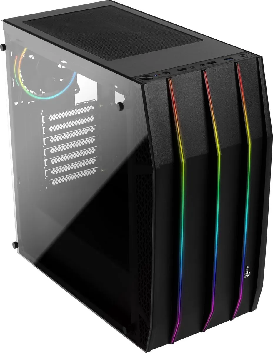 Aerocool Klaw RGB ATX Behuizing - Zwart