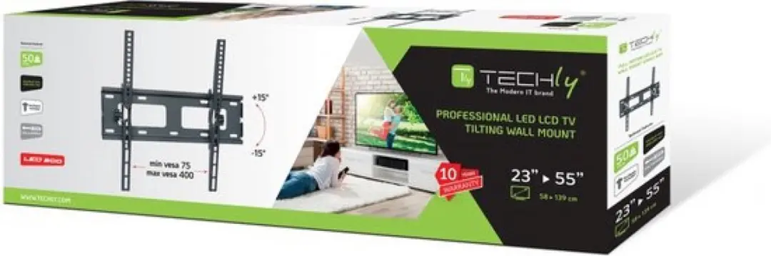 Techly ICA-PLB 131M tv-bevestiging - Zwart - afbeelding 6 van 6