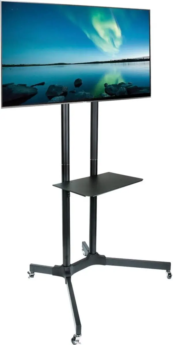 Techly ICA-TR6 TV-trolley 30-65" - Zwart - afbeelding 2 van 6
