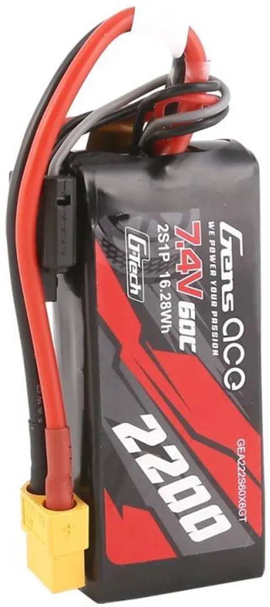 Gens Ace GEA222S60X6GT LiPo Batterij 2200mAh 7.4V 60C - afbeelding 5 van 6