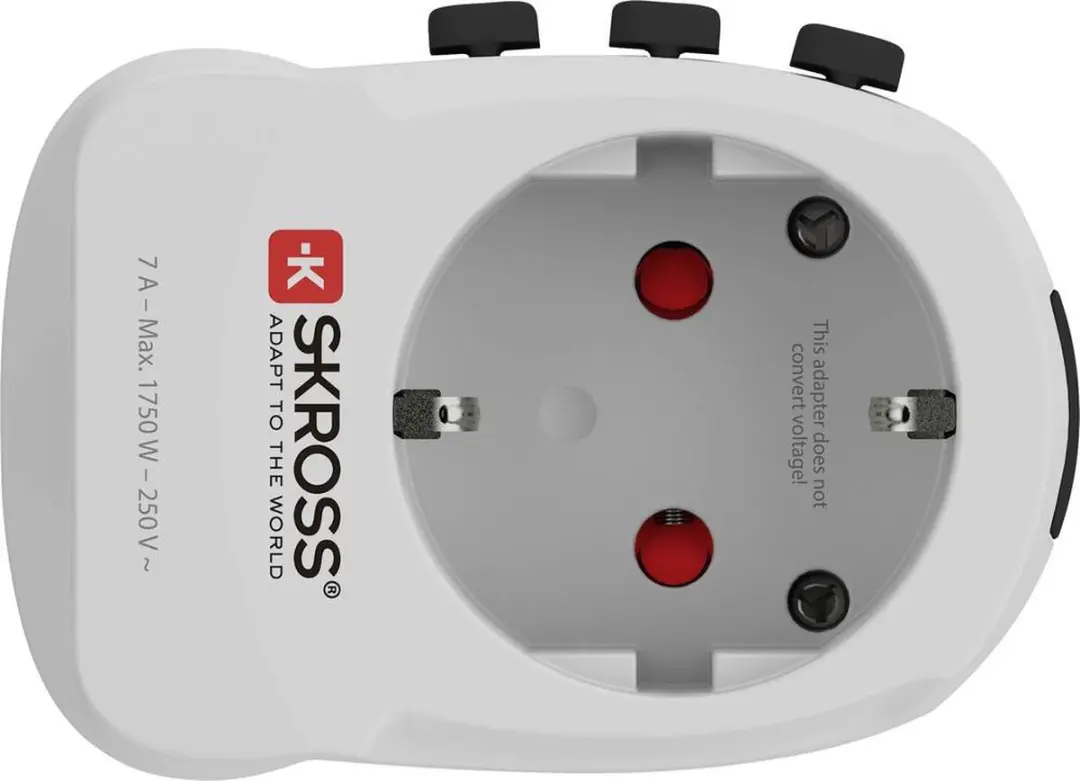 Skross Pro Light USB 1302472 Reisadapter - Wit - afbeelding 4 van 6
