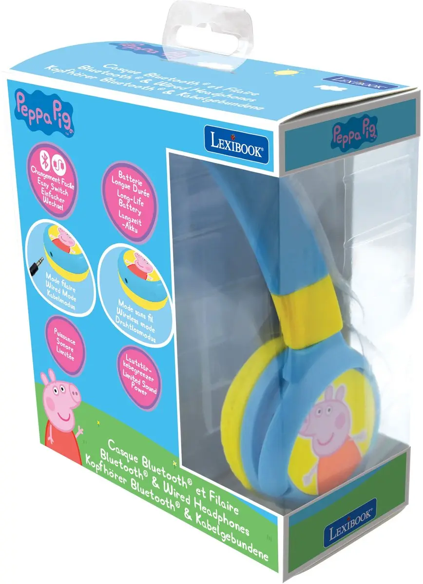 Lexibook Peppa Pig HPBT010PP Koptelefoon - Blauw - afbeelding 4 van 6
