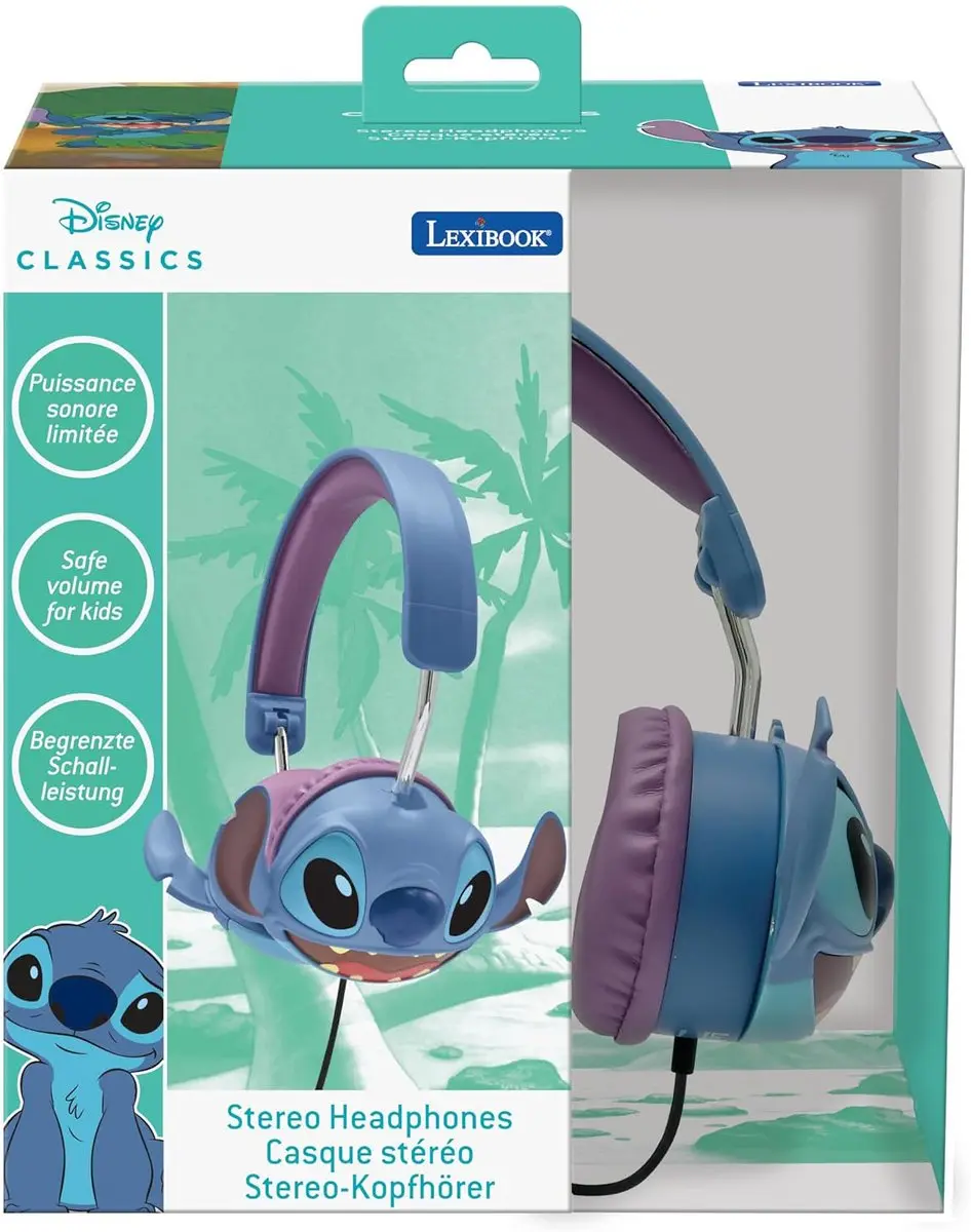 Lexibook Stitch HP015D Opvouwbare Koptelefoon - Blauw - afbeelding 5 van 6