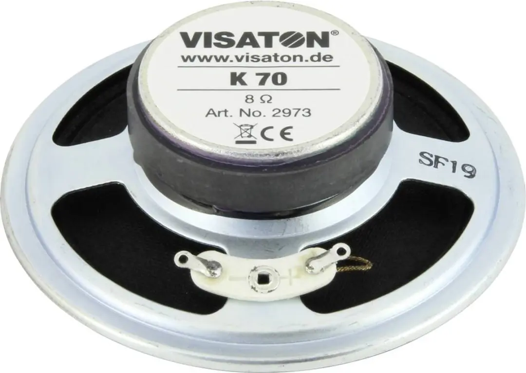 Visaton BSX 130 WP Contactgeluidsomzetter - 4 Ohm - afbeelding 4 van 6