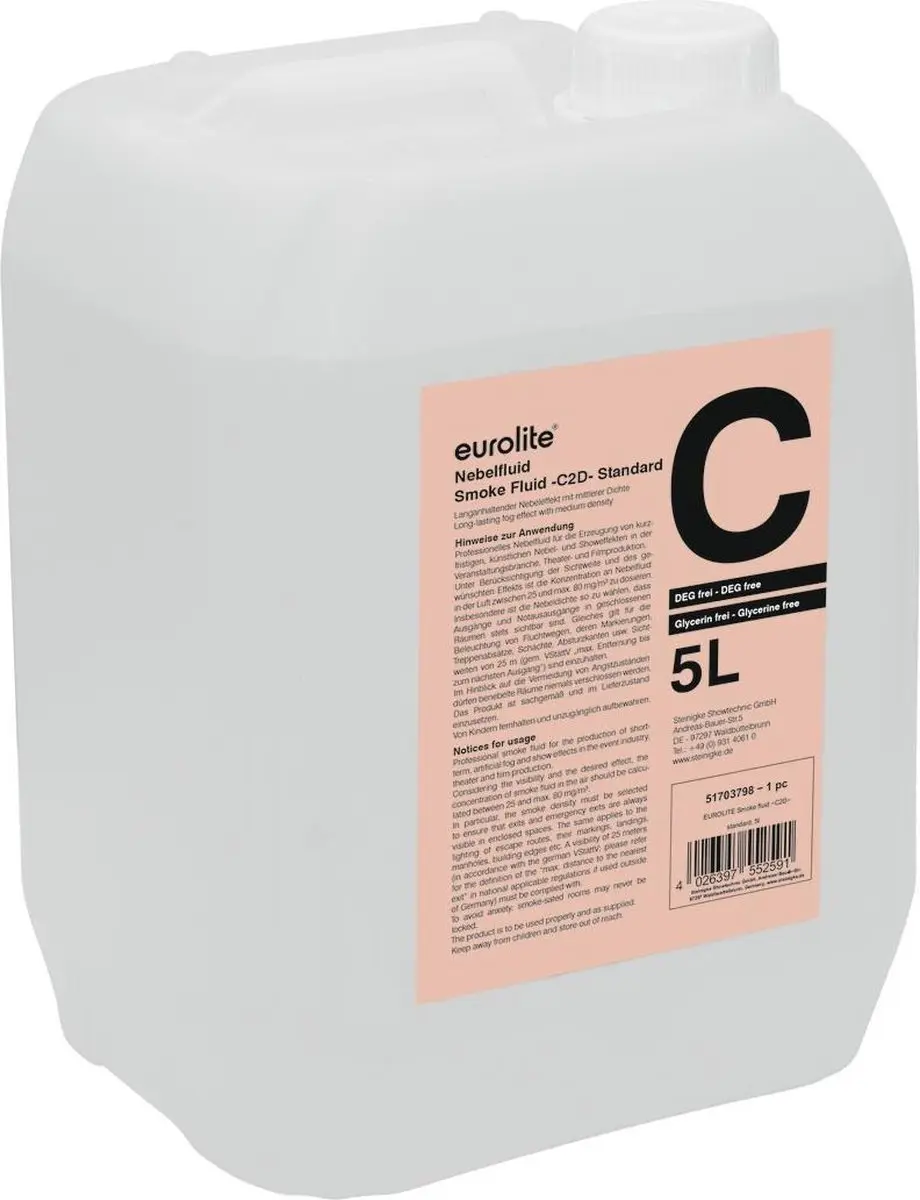 Eurolite Rookvloeistof 5L Neutraal