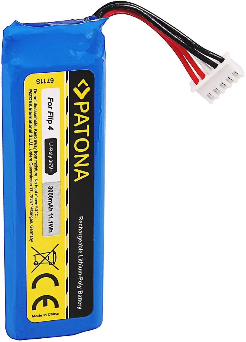 Patona 6711 Batterij voor JBL Flip 4 - 3000mAh - afbeelding 2 van 3