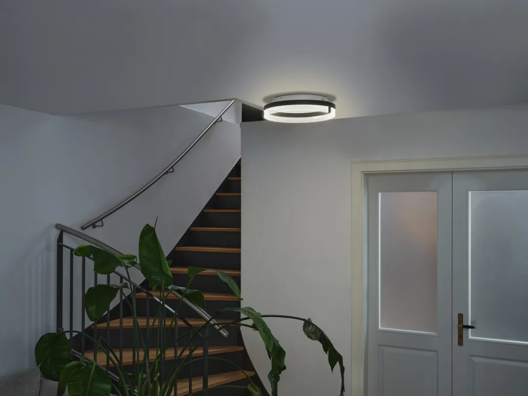 Osram Decor Circle LED Plafondlamp 400mm - Zwart - afbeelding 6 van 6