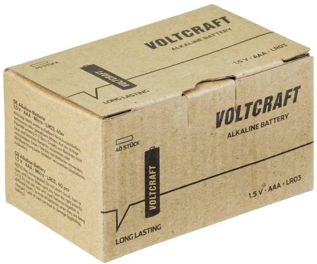 Voltcraft Industrial LR03 AAA Batterij 1300mAh - 40 stuk - afbeelding 2 van 4