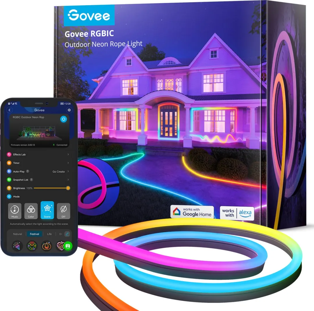 Govee RGBIC Neon LED Strip 10m - Zwart