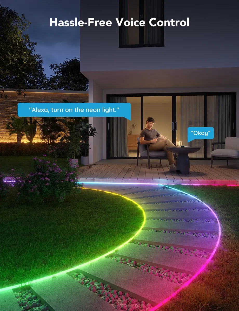 Govee RGBIC Neon LED Strip 10m - Zwart