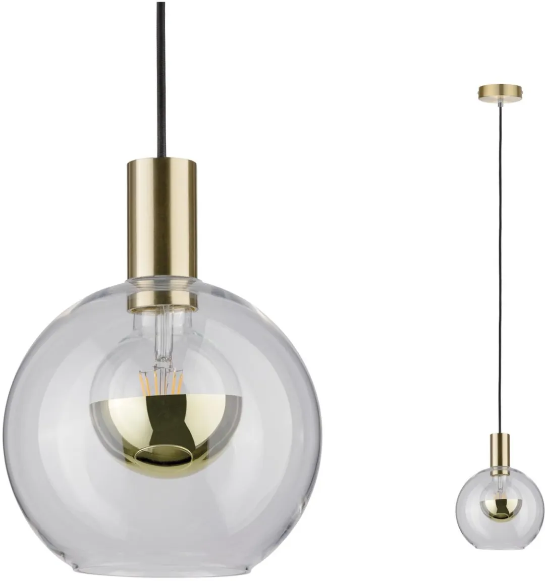 Paulmann Neordic Esben Hanglamp E27 20W - Messing geborsteld