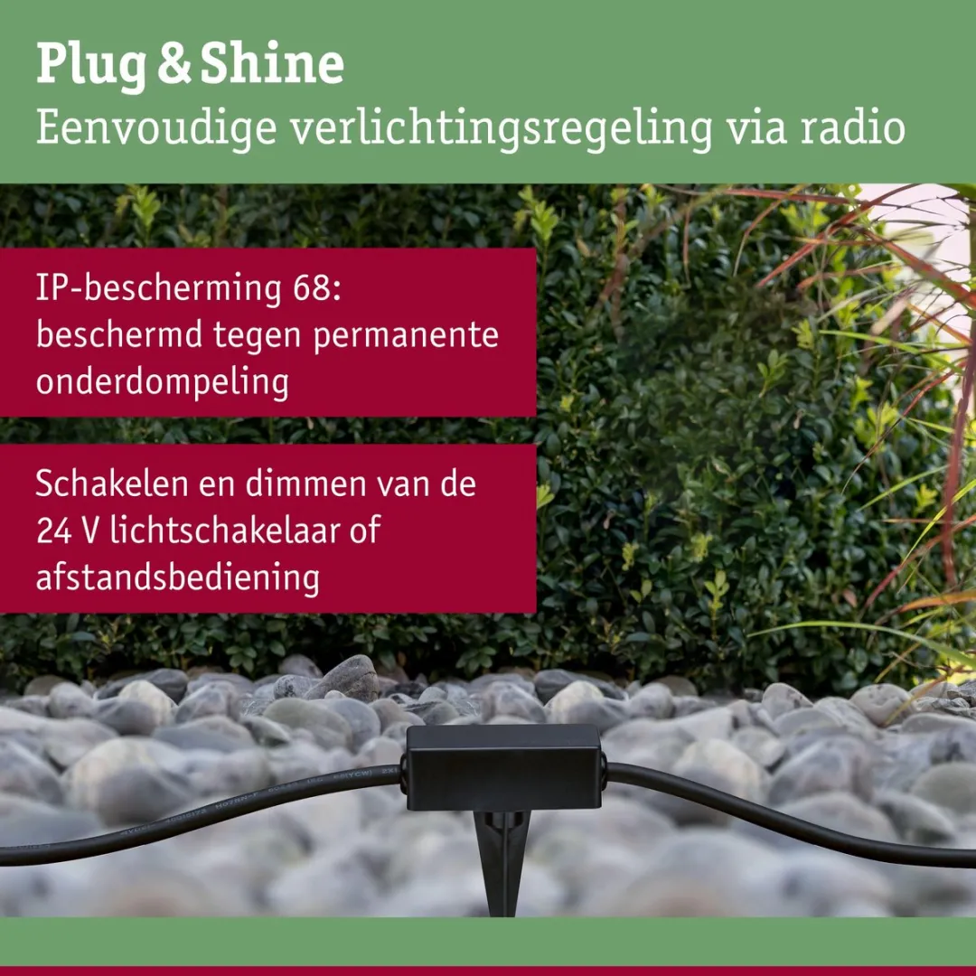 Paulmann Plug & Shine Controller IP68 - Zwart
