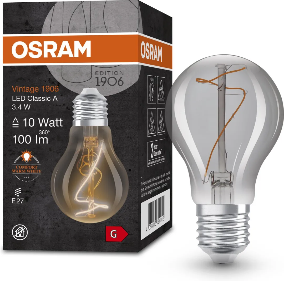 Osram LED Globe E27 3.4W Warmwit - Ø95mm