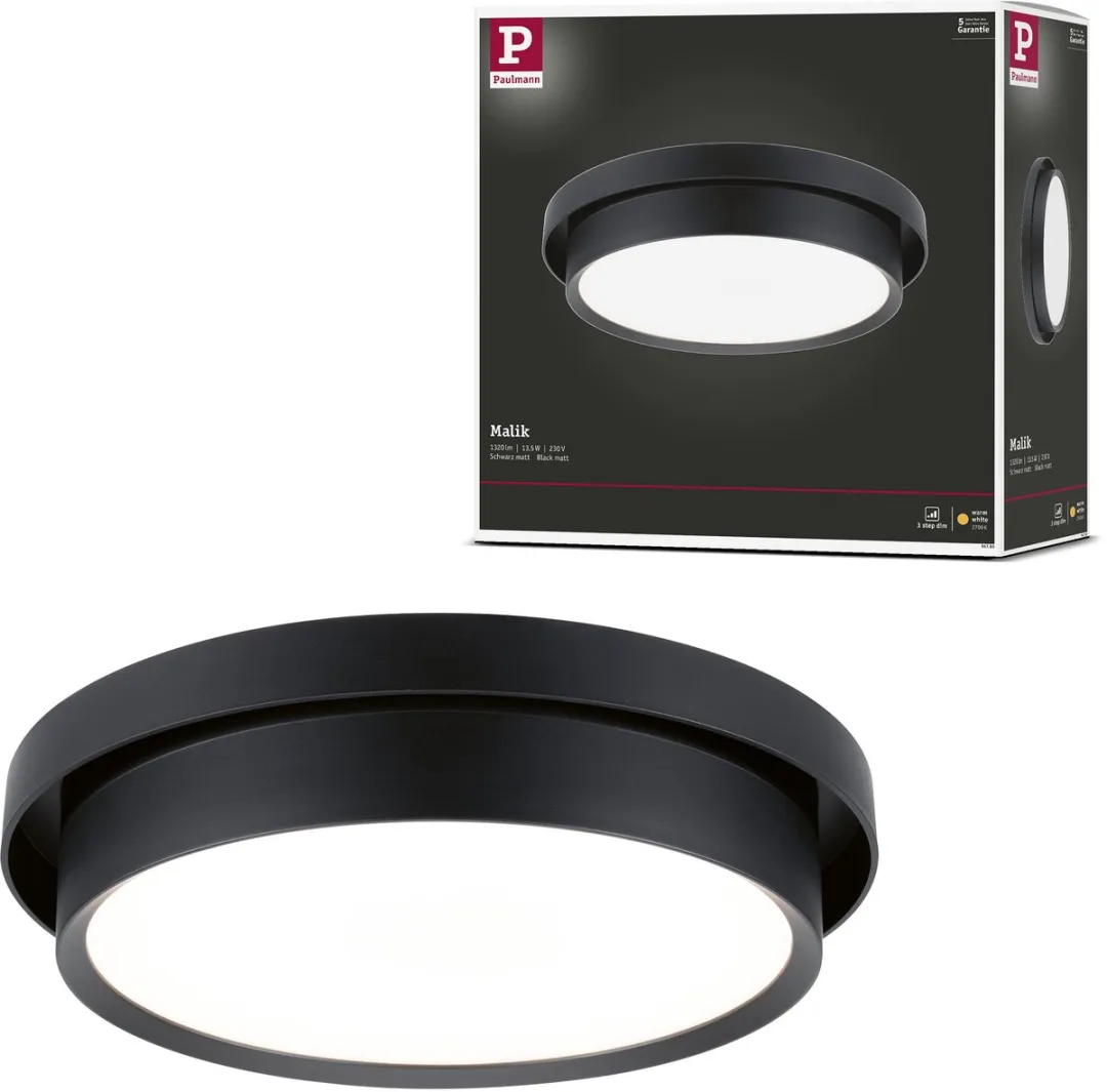 Paulmann Malik LED Plafondlamp 2700K 850lm