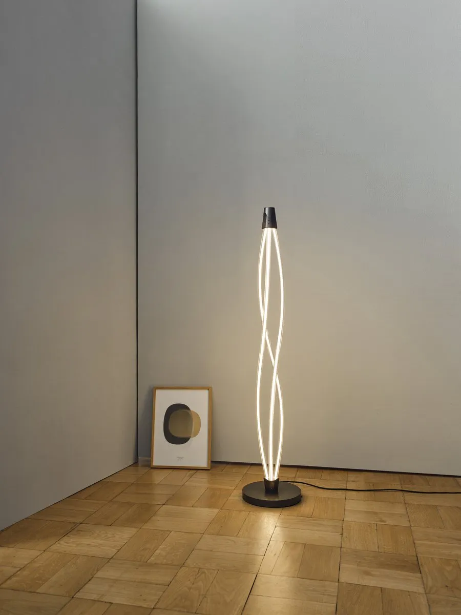 Osram Swirl Floor LED Vloerlamp - 22W 2400lm 3000K Donkergrijs