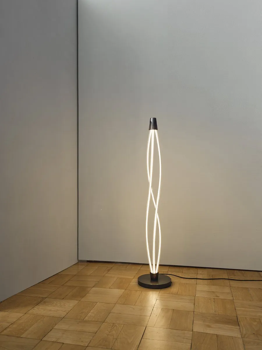 Osram Swirl Floor LED Vloerlamp - 22W 2400lm 3000K Donkergrijs