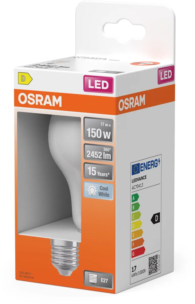 Osram LED-lamp E27 17W Koelwit - 4000K