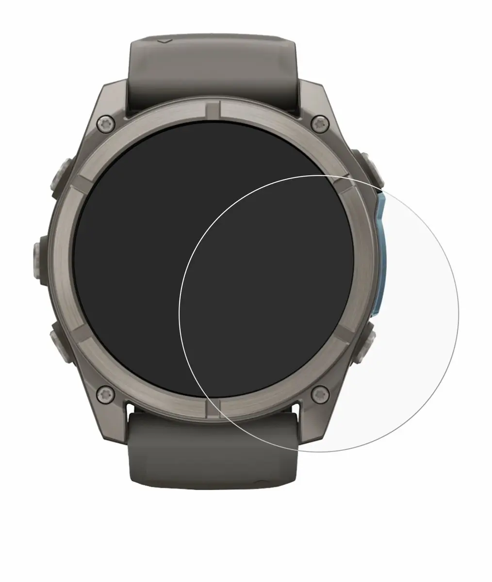 upscreen Garmin Fenix 9 Screenprotector 51mm - Transparant - afbeelding 5 van 6