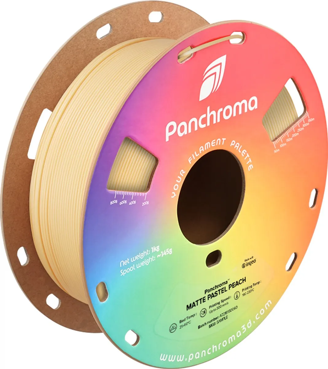 Polymaker PolyTerra PLA Matte 1.75mm Pastel Peach 1kg