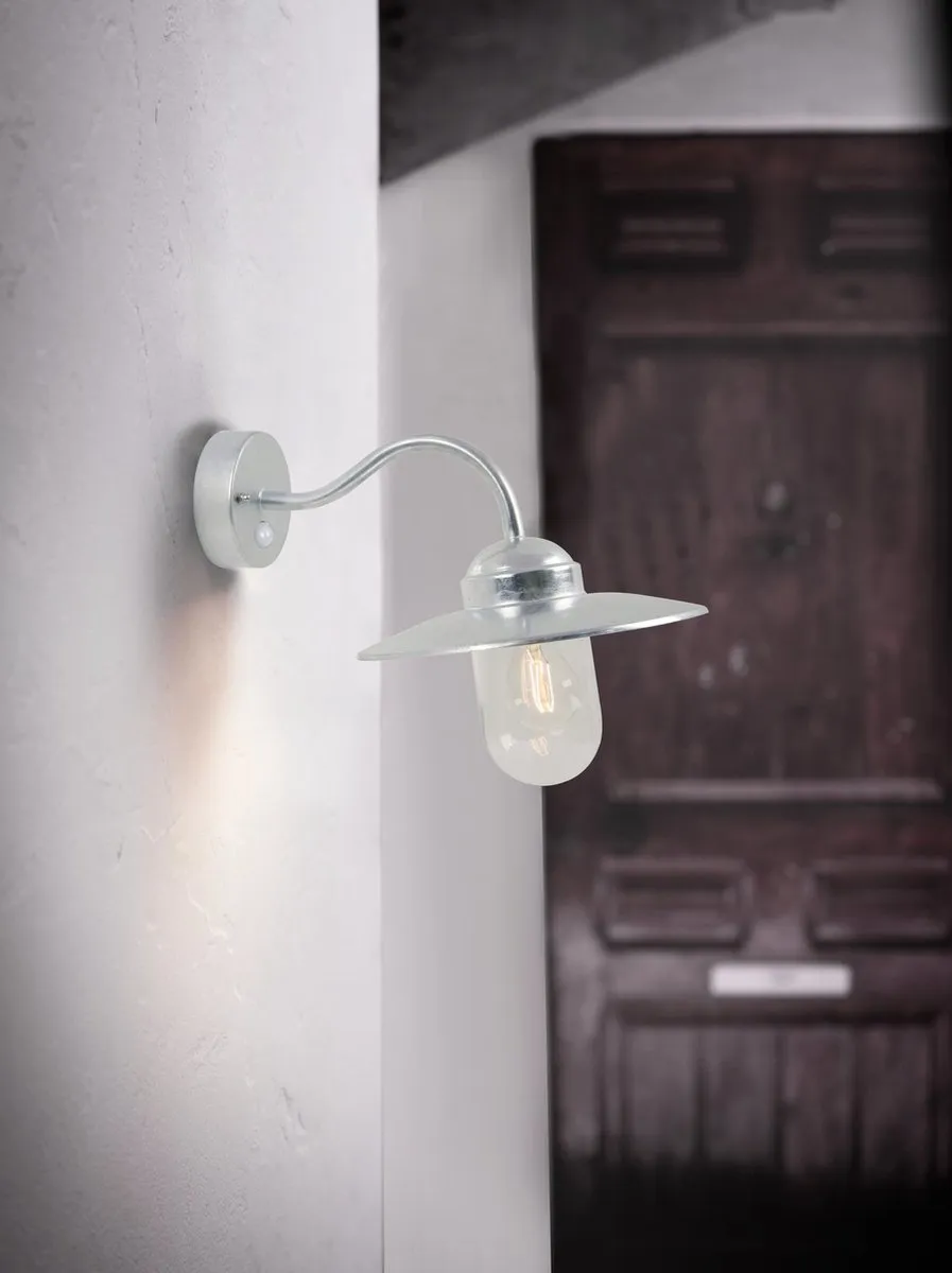 Nordlux Luxembourg Wandlamp Buiten Sensor E27 - IP54 - Grijs