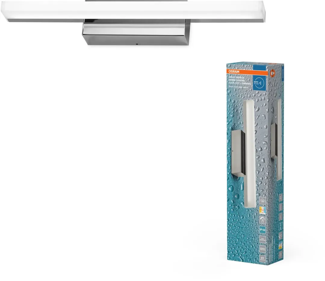 Osram Orbis Mirror 40cm Click CCT LED Spiegelspiegellamp - 6,8W 650lm - Chroom - afbeelding 4 van 6