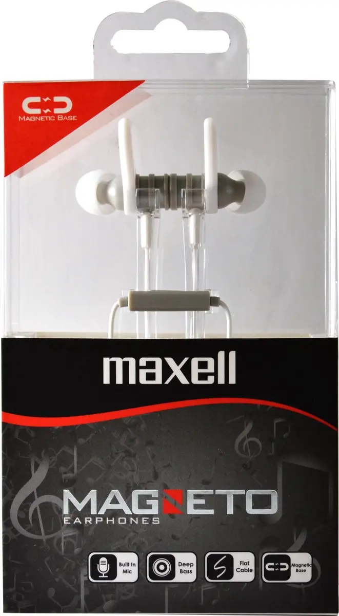 Maxell Mageto Earphone kleur Wit