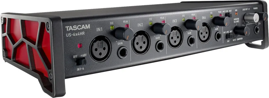 Tascam US-4x4HR USB Audio Interface - afbeelding 5 van 6